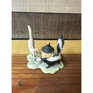 1984 Lowell Davis Border Fine Arts Schmid Figure "Country Cousins" Cat And Skunk